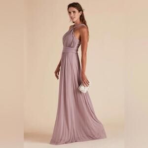 Birdy Grey‎ Womens Kiko Mesh  Maxi Dress Mauve Size Small New